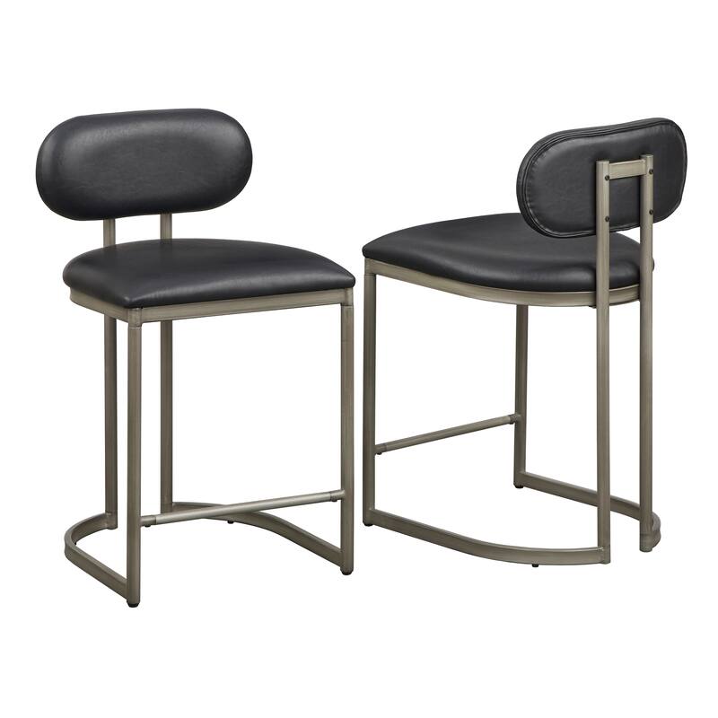 angelo:HOME Perry 24-Inch Metal Counter Stools (Set of 2)