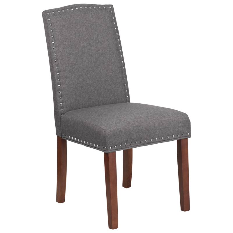 Parsons Chair with Silver Nailhead Trim (Set of 2)