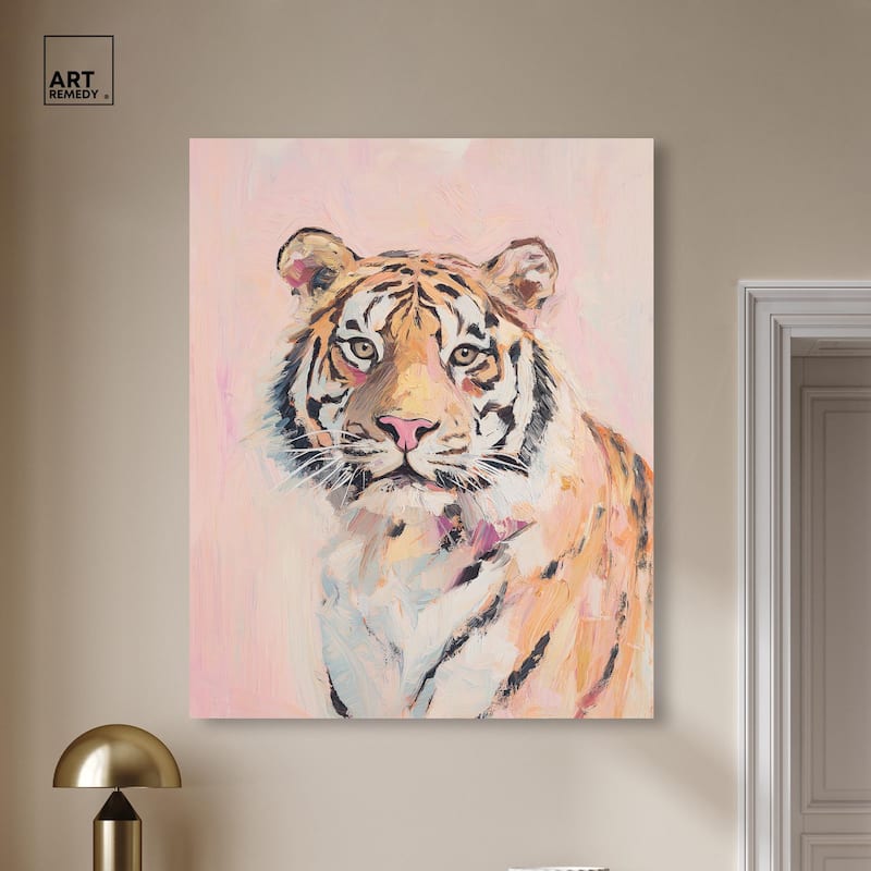 Quiet Tiger Canvas by Art Remedy, Gallery Wrapped
