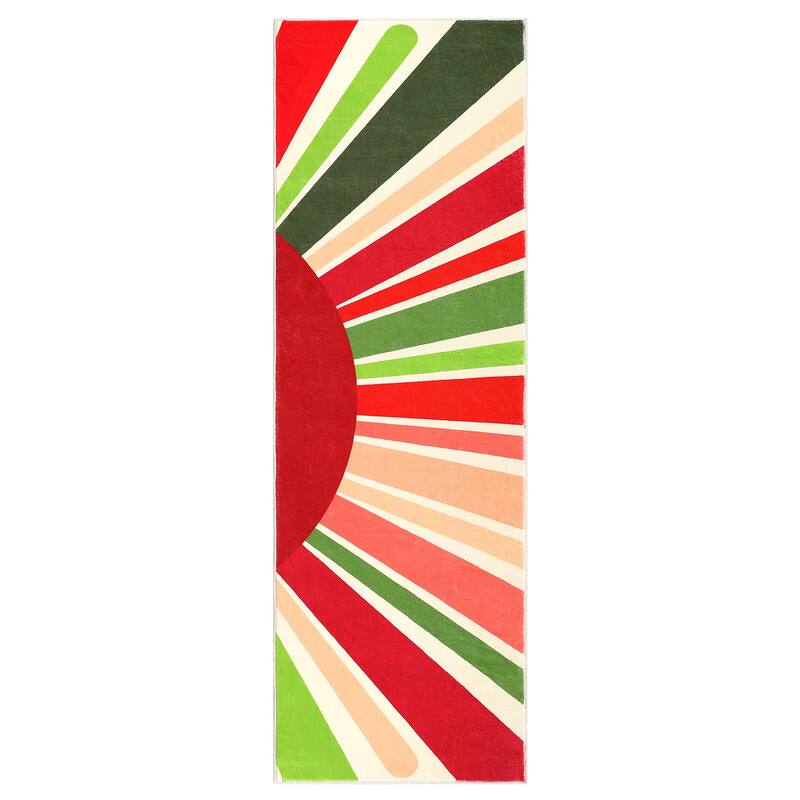 Garvee Rainbow Sol Kids Area Rug