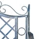 preview thumbnail 19 of 29, SAFAVIEH Outdoor Living Abner Wrought Iron 46-inch Garden Bench. - 45.8" W x 20" L x 40" H