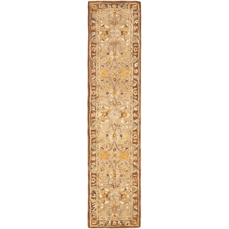 SAFAVIEH Handmade Anatolia Katja Traditional Oriental Hand-spun Wool Rug
