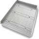 preview thumbnail 3 of 5, Bakeware Half Sheet Baking Pan and Bakeable Nonstick and Cooling Rack Set, Metal