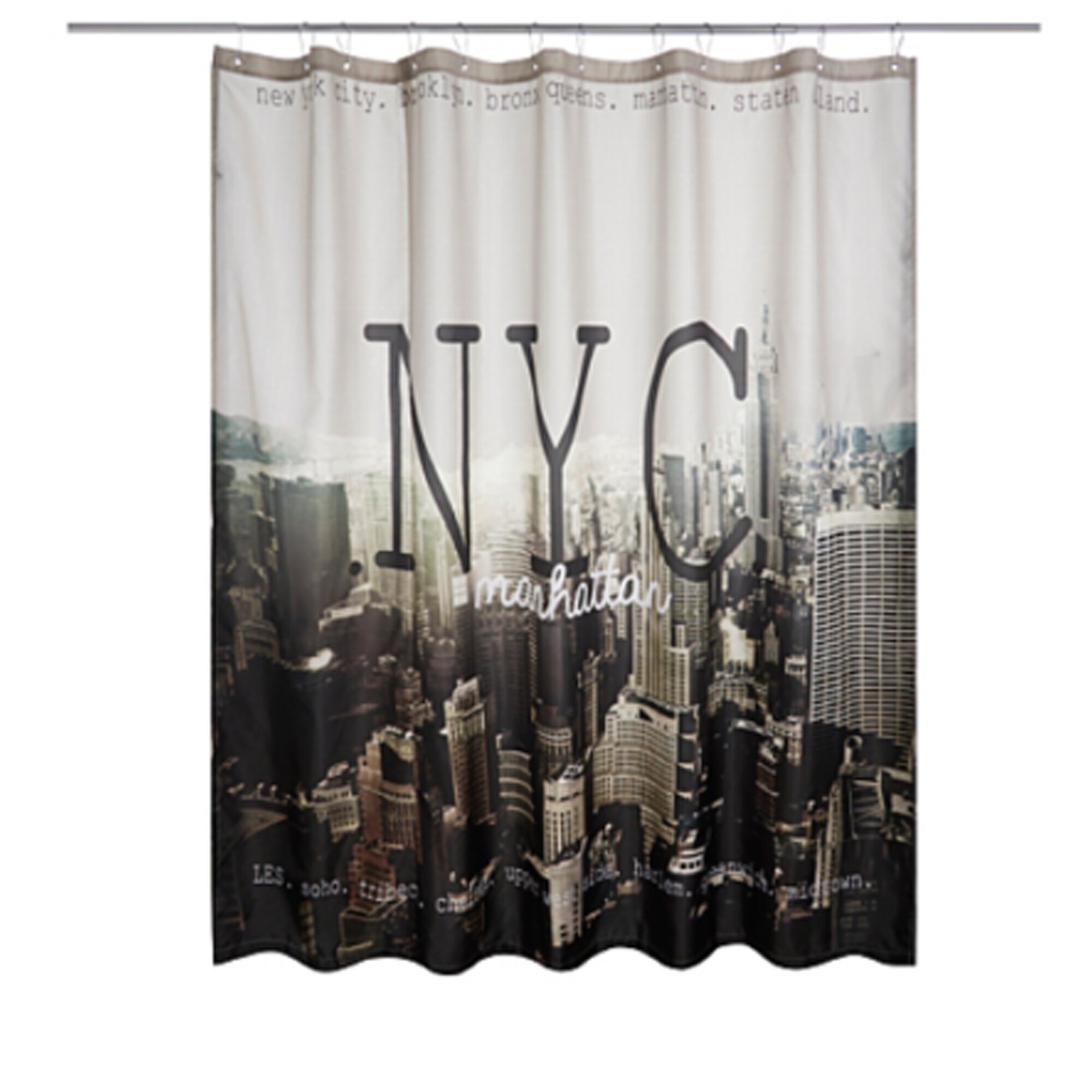 Polyester Shower Curtain Manhattan Skyline Nyc 72 X 72 Overstock 33383770 Polyester Shower Curtain Manhattan Skyline Nyc 72 X 72 Overstock 33383770