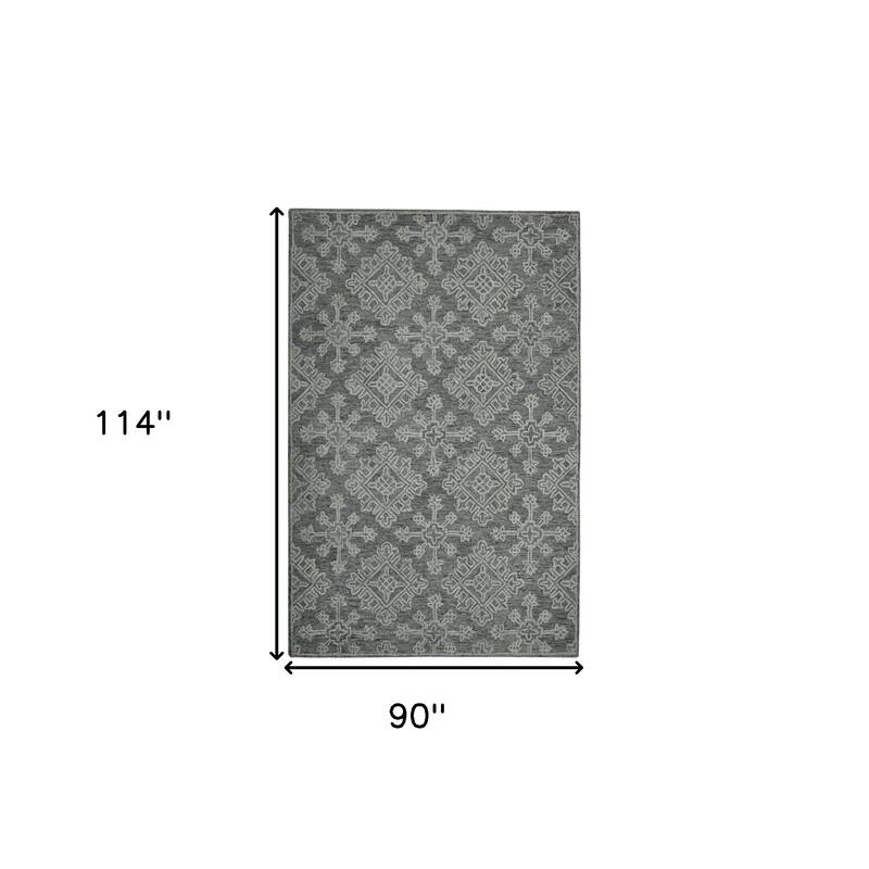 HomeRoots Oriental Transitional Rectangle Area Rug