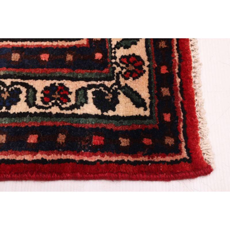 ECARPETGALLERY Hand-knotted Andelz Red Wool Rug - 4'4 x 14'11