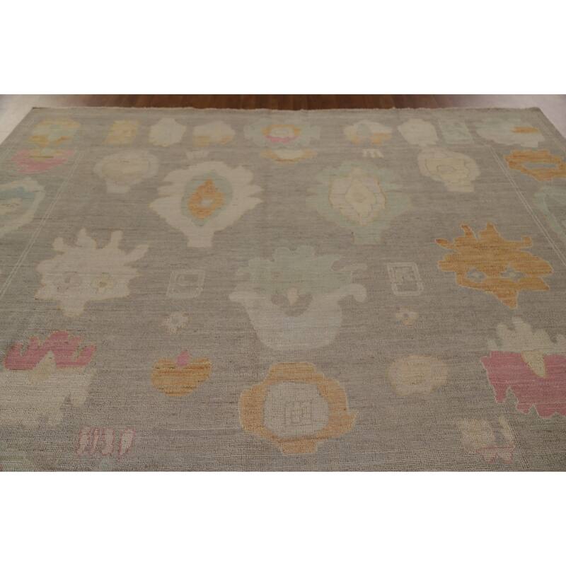 Handmade Oushak Turkish Area Rug Oriental Wool Carpet - 9'3"x 12'4"