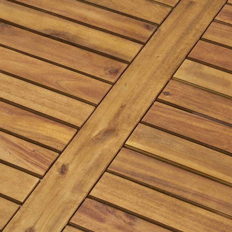 Perla Outdoor Acacia Wood Coffee Table by Christopher Knight Home