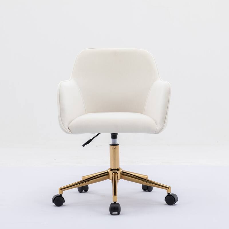 Velvet Adjustable Height Home Office Swivel Chair with Universal Wheel