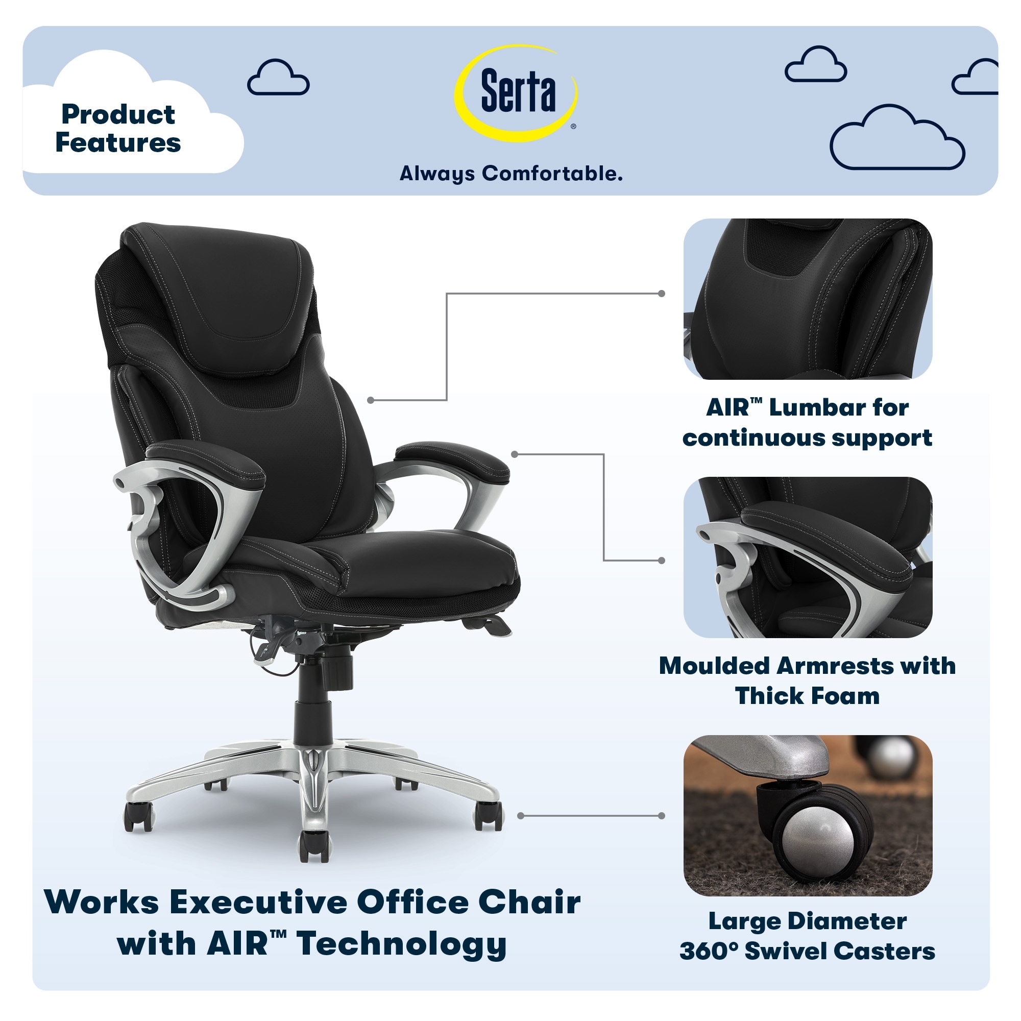 Serta air office chair cheap