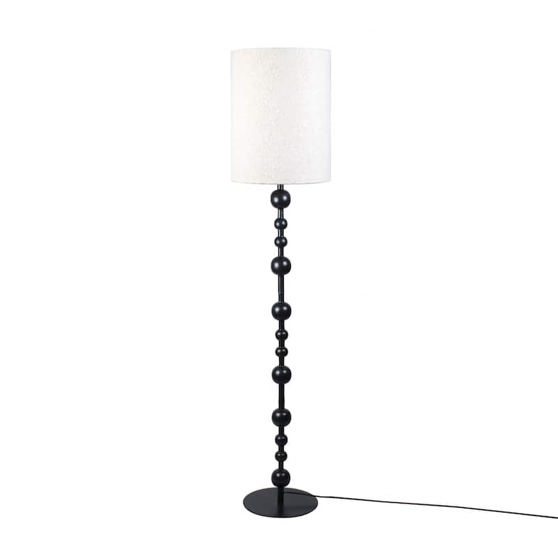 Krista 10" Tall Floor Lamp, Black