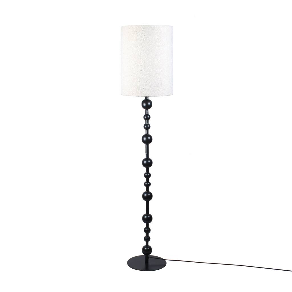 Krista 10" Tall Floor Lamp, Black