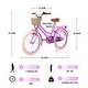preview thumbnail 18 of 18, Girls Bike with Basket,No Training Wheels Included