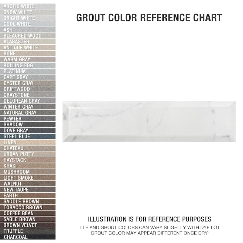 Merola Tile Classico Carrara Glossy Metro 3" x 12" Ceramic Wall Tile