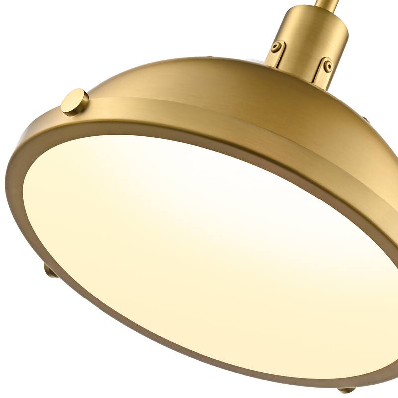 3-Light Farmhouse 3-Light Dome Chandelier Metal Pendant Light