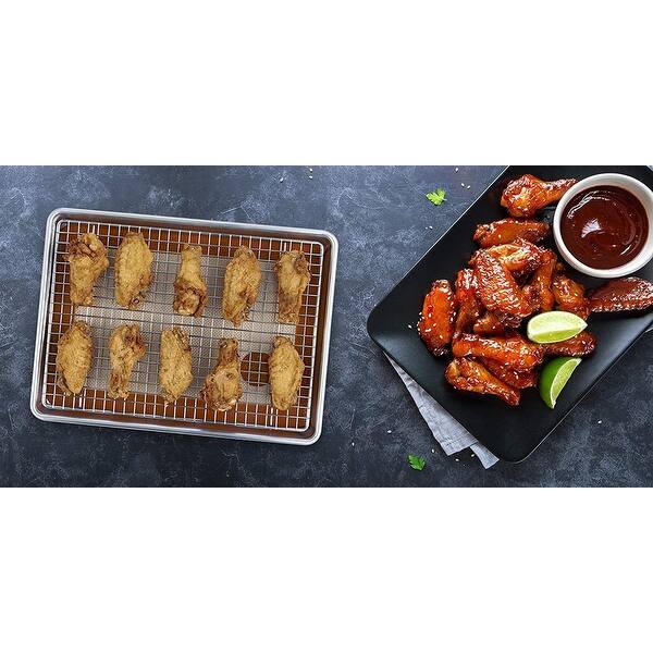 Mrs Anderson's Baking Quarter Sheet Cooling Rack - 8.5 x 12 - Cool  Cookies, Bread, Cakes - Silver - Bed Bath & Beyond - 31526388