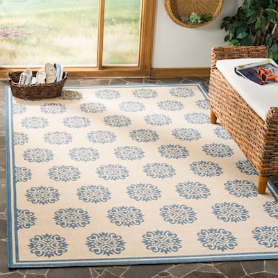 SAFAVIEH Linden Liubomila Indoor /Outdoor Waterproof Patio Backyard Rug