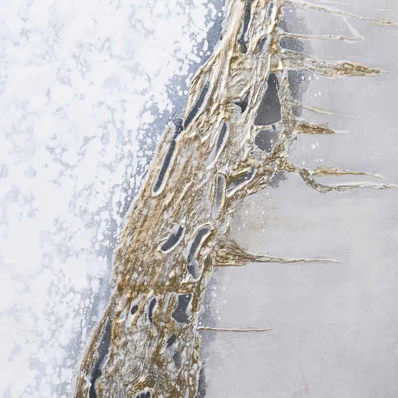 Golden Summer Textured Metallic Hand Painted Wall Art by Martin Edwards