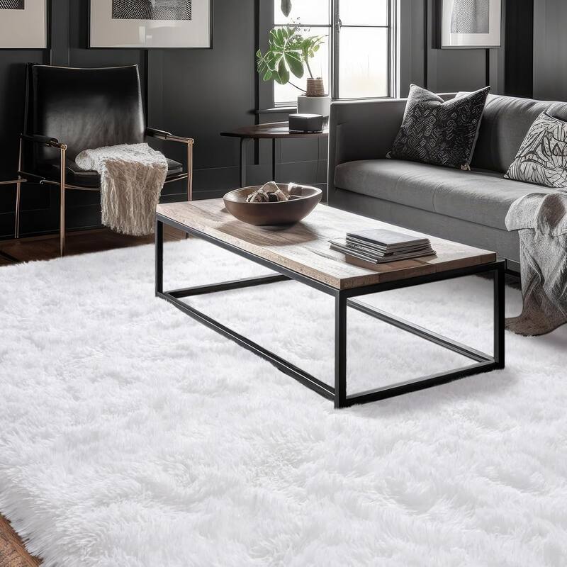 Large Shaggy Home Decor Carpets Fluffy Area Rugs for Living Room Bedroom