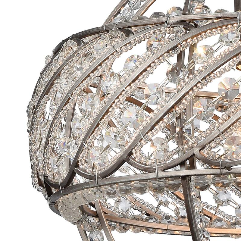 Bradington 1-Light Pendant, Weathered Zinc