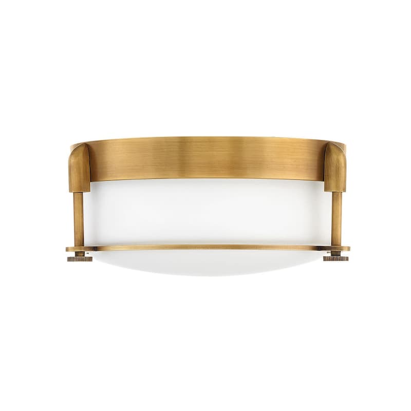 Hinkley Lighting Colbin 2 Light 12-1/2" Wide Flush Mount Ceiling - Heritage Brass