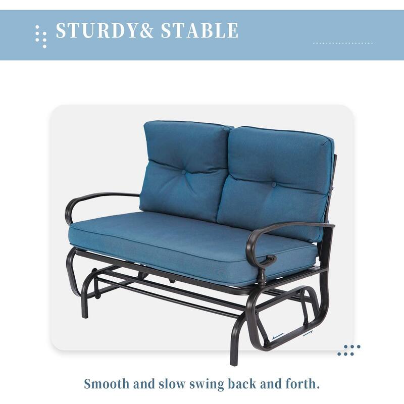 Nista Outdoor Loveseat Glider Chair by Havenside Home
