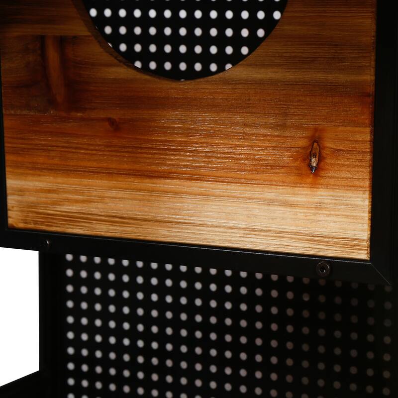 Anmytek 55.12" Spacious Cat House Tempered Glass Indoor Cat Furniture Living Room Pet House