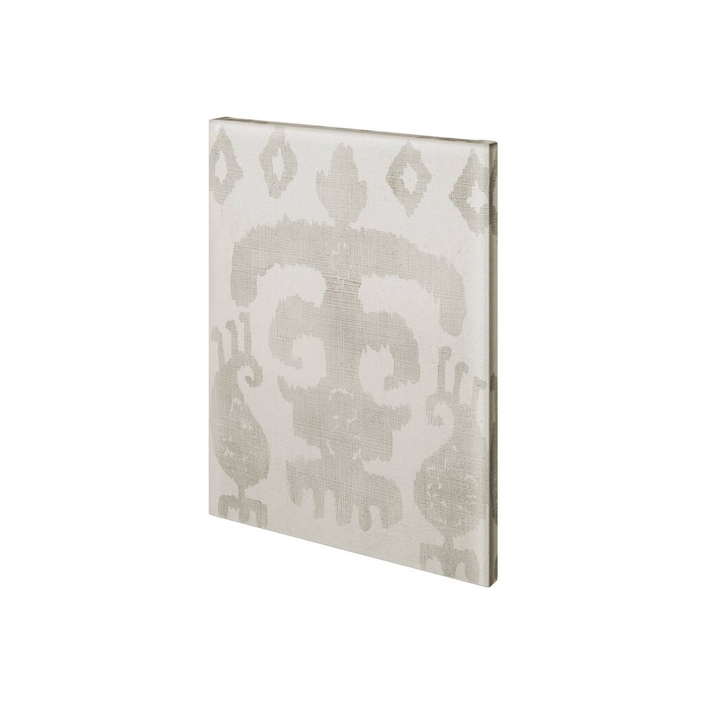 Shadow Ikat III Canvas Art Print