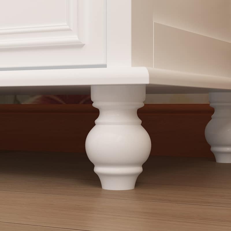 63" Wide 9/12 Drawer Dresser for Bedroom, Modern Farmhouse Double Dresser with Gold Knobs, Large Storage Chest