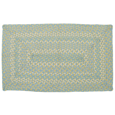 Park Designs Cozy Cottage Braided Blue Rectangle Indoor Rug 27" x 45" - 2'3"x3'9"