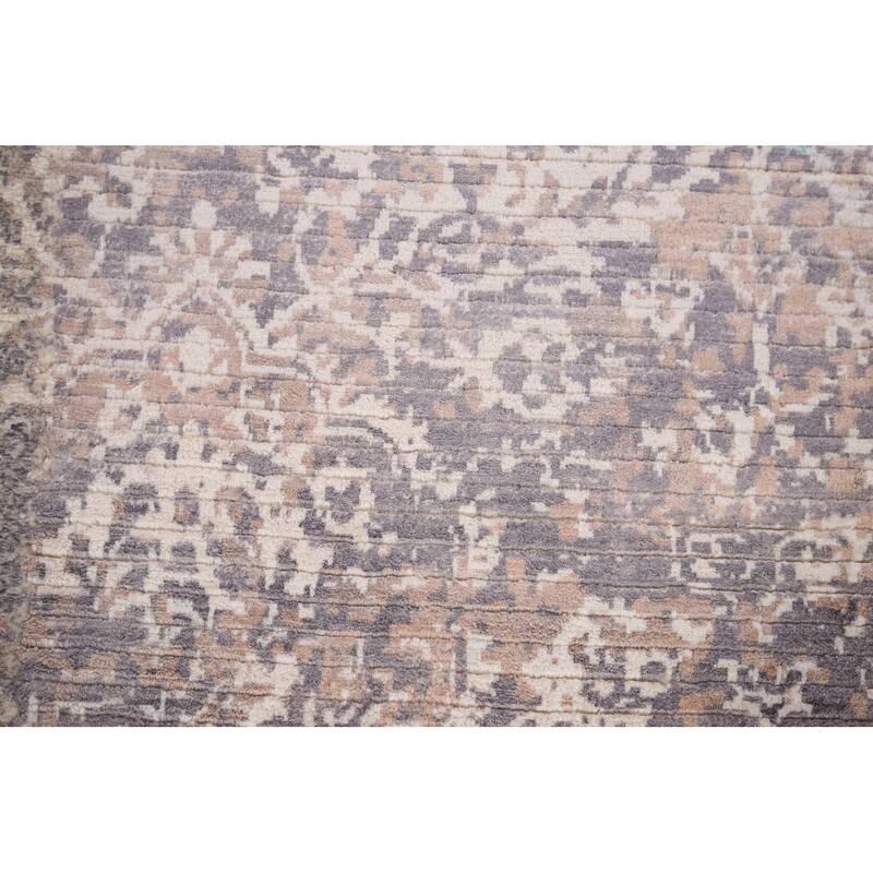 Abstract Oriental Accent Rug Hand-Knotted Wool Carpet - 2'8" x 4'9"