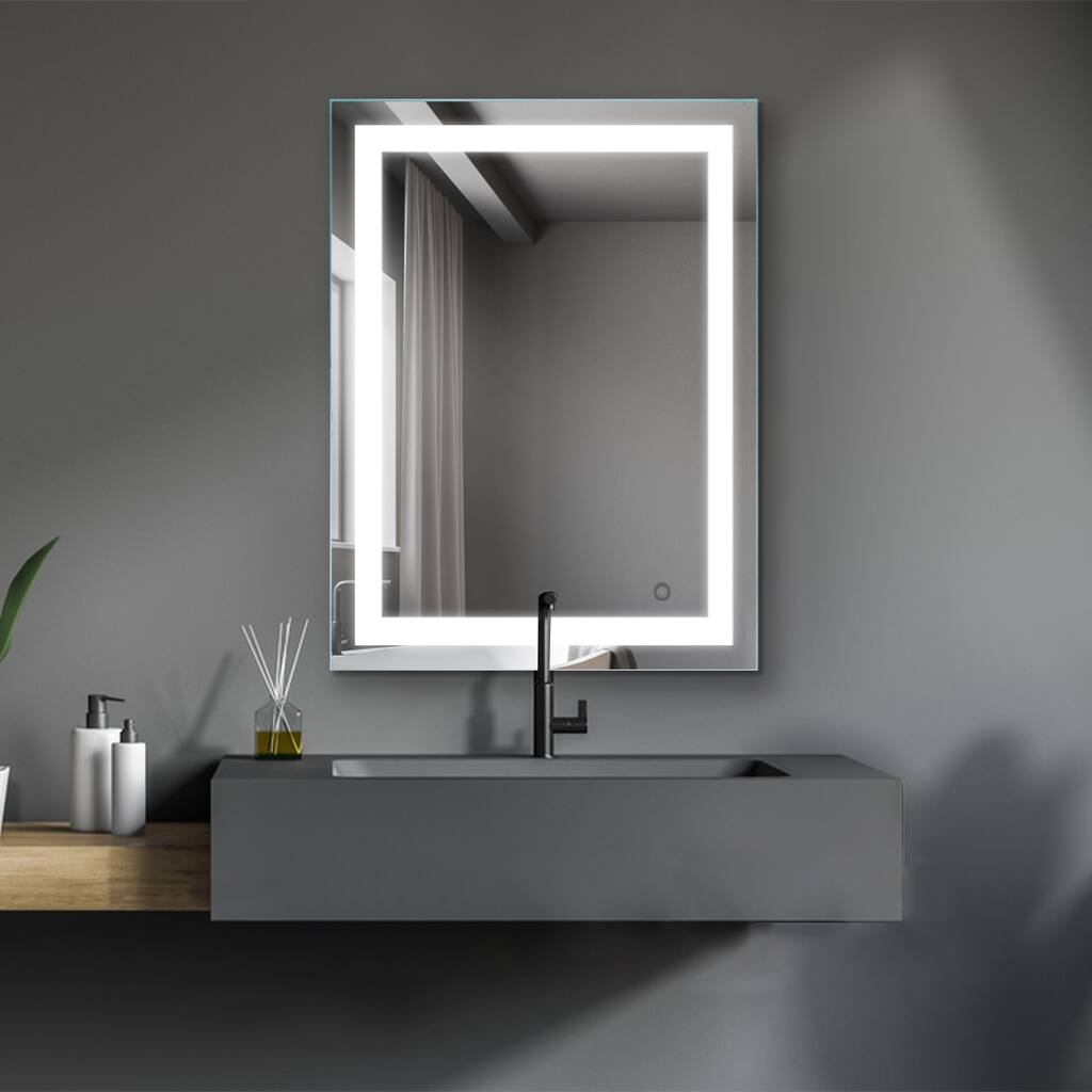Nestfair LED Lighted Bathroom Wall Mounted Mirror
