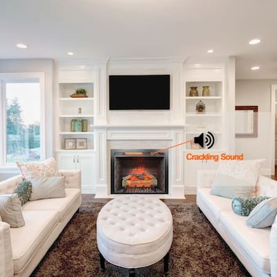 28 inch Infrared Electric Fireplace Insert Home Decor Heater