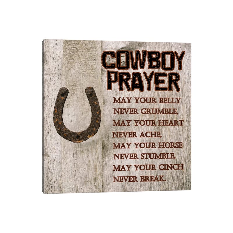 iCanvas "Cowboy Prayer" by Sheldon Lewis Canvas Print