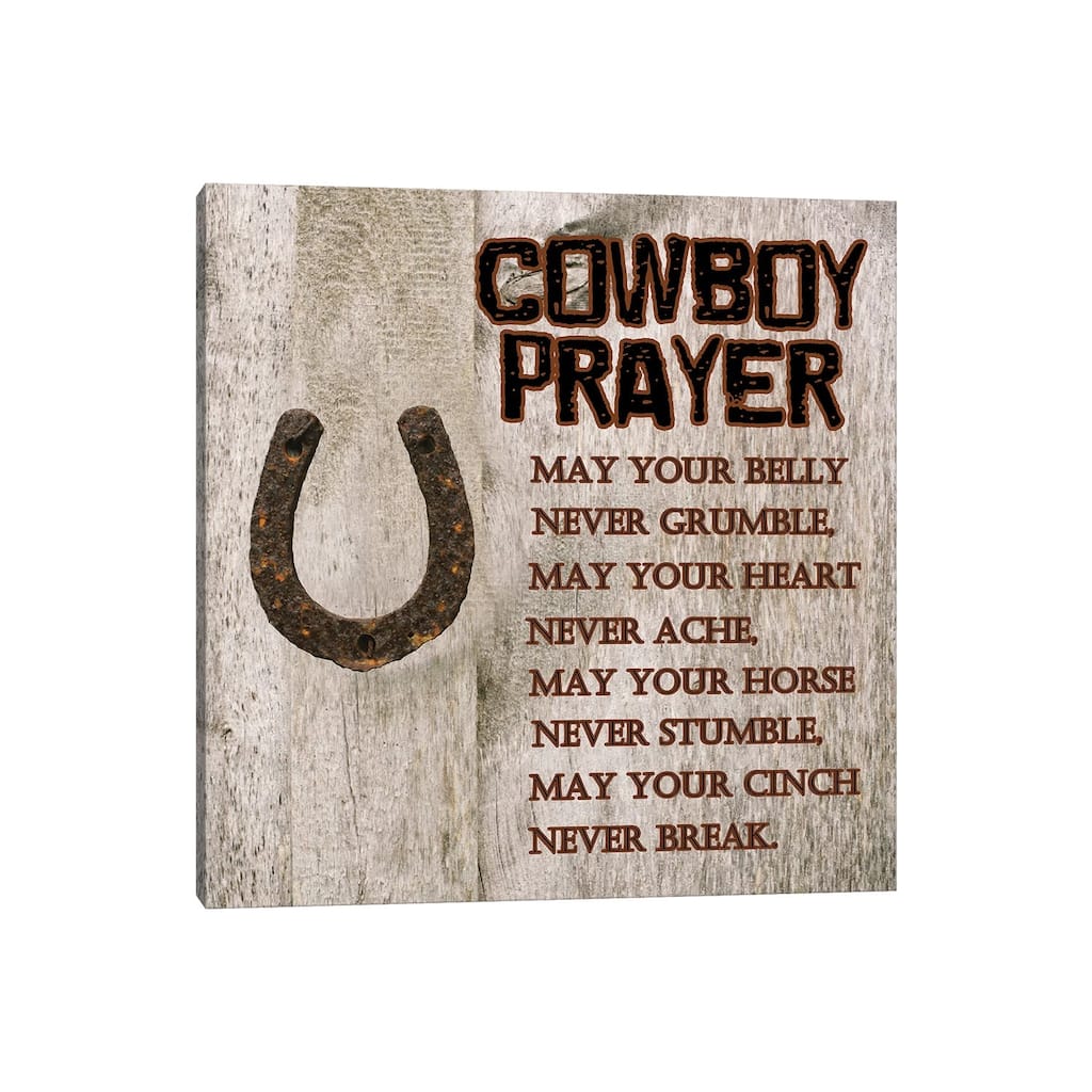 iCanvas "Cowboy Prayer" by Sheldon Lewis Canvas Print