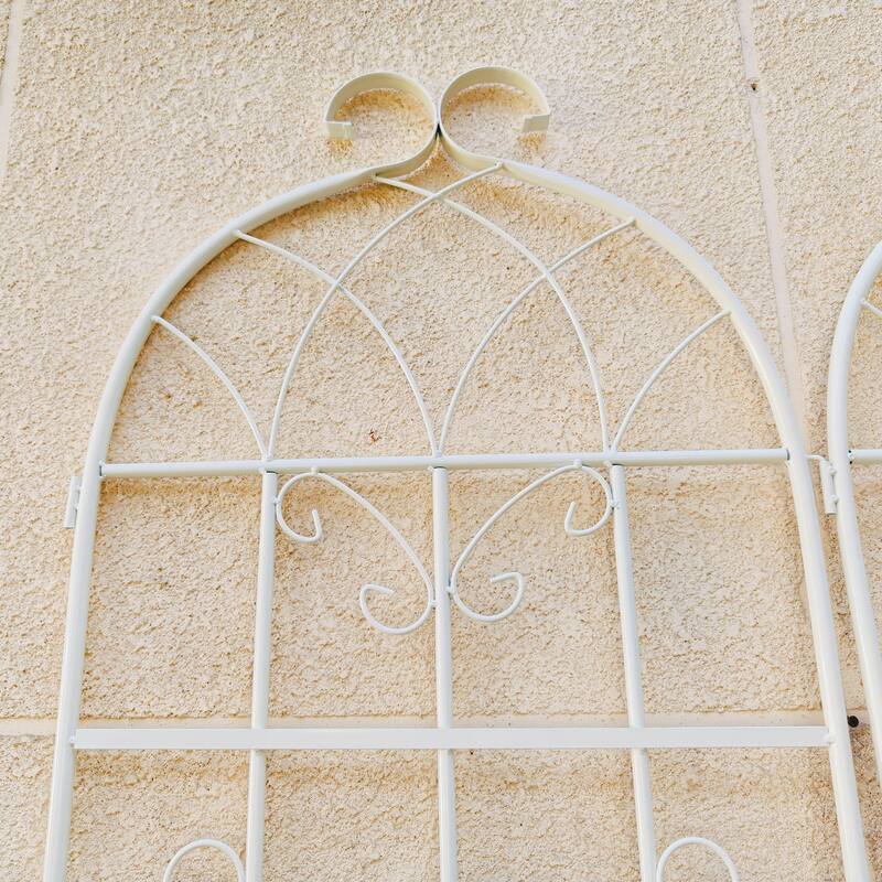 2 Pack Metal Garden Rustproof Trellis for Climbing Plants