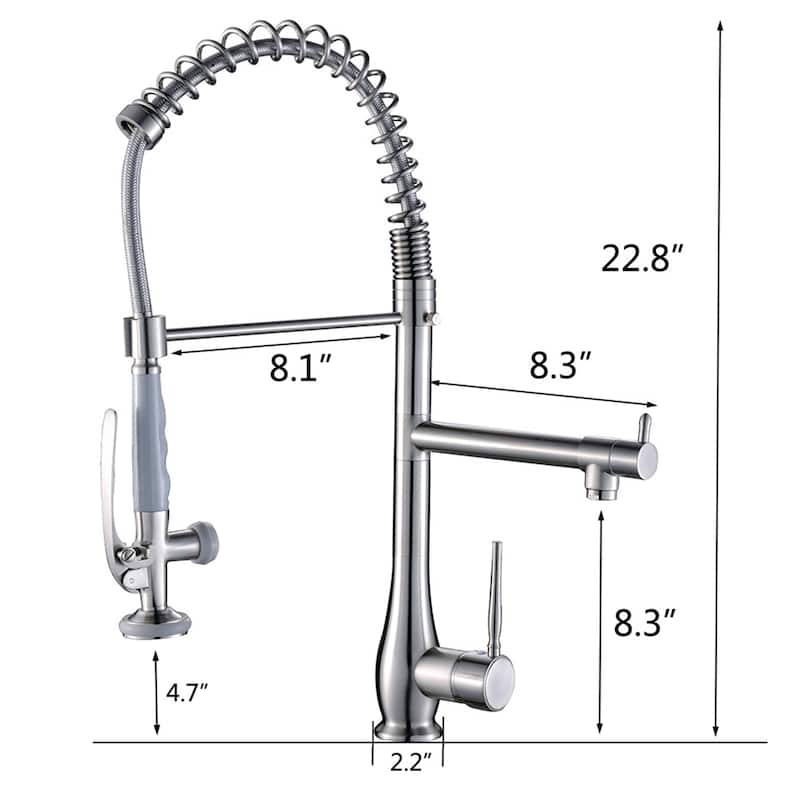 Commercial Kitchen Faucet Single Handle Modern Single Hole Kitchen Sink Faucets With Pull Down Sprayer Modern Basin Taps