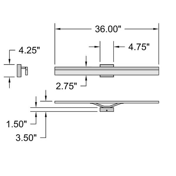 dimension image slide 0 of 2, Access Lighting Loft LED Vanity