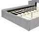 preview thumbnail 15 of 34, Full Velvet Platform Bed with Cup Holders and Storage