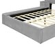 preview thumbnail 15 of 34, Full Velvet Platform Bed with Lateral Storage and Cushioned Compartments