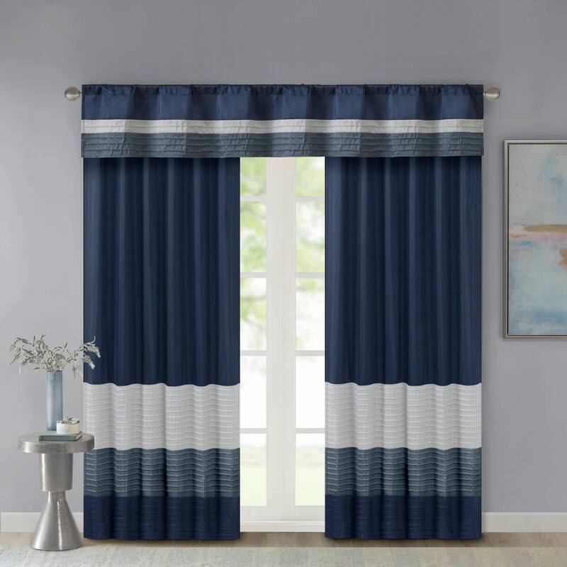 Madison Park Infinity Polyoni Pintuck Window Valance