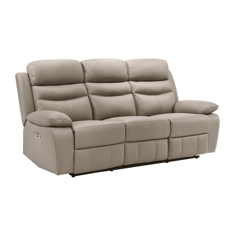 Fremont & Park Peperomia Leather Match Power Double Reclining Sofa