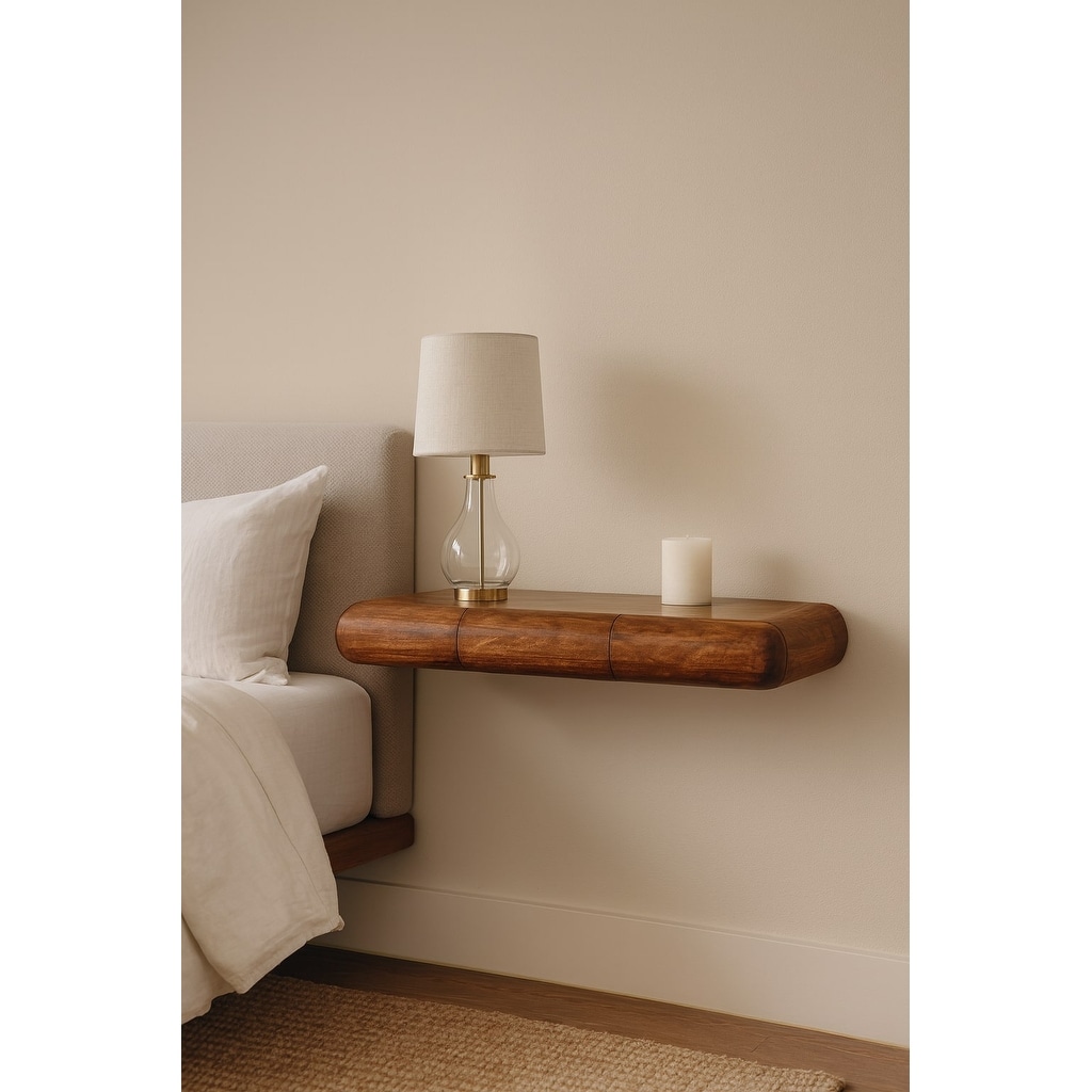 Artisan Furniture Solid Wood Solis Wall-Mounted Console, Brown