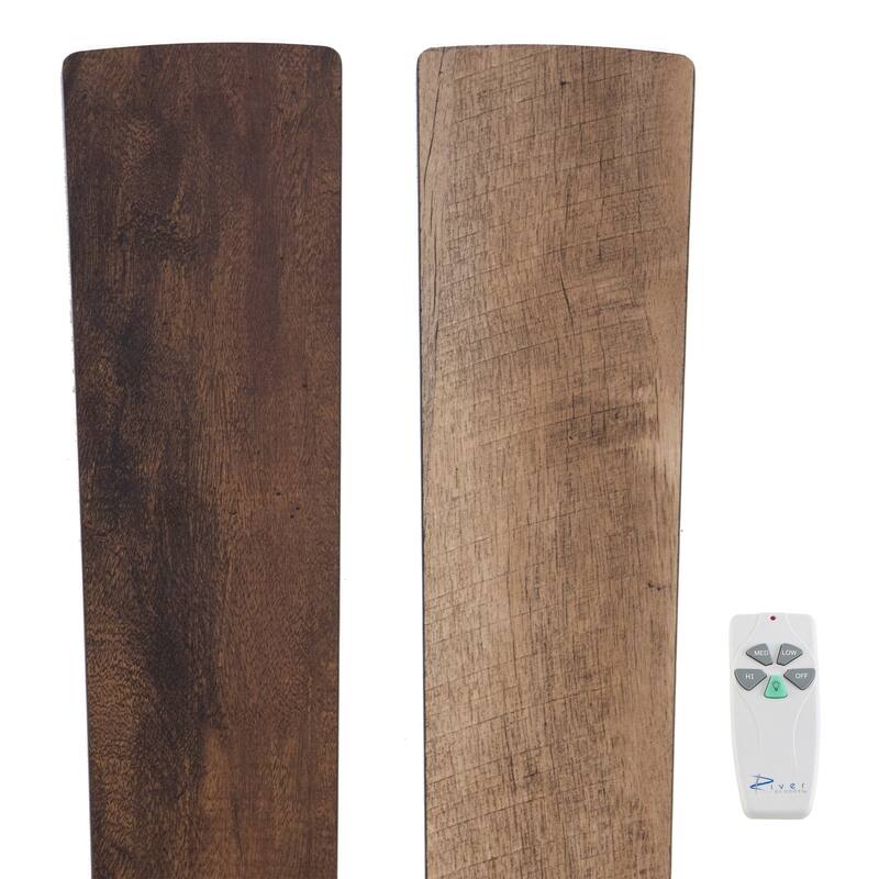 Ember River of Goods 5-blade 52-inch Tiffany-style Indoor Stained Glass Ceiling Fan with Drum Shade and Remote Control