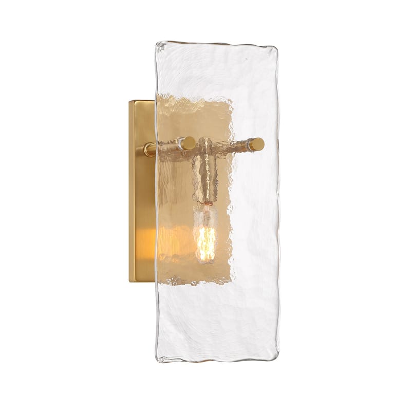 Savoy House 9-8204-1 Genry 13" Tall Bathroom Sconce - Warm Brass