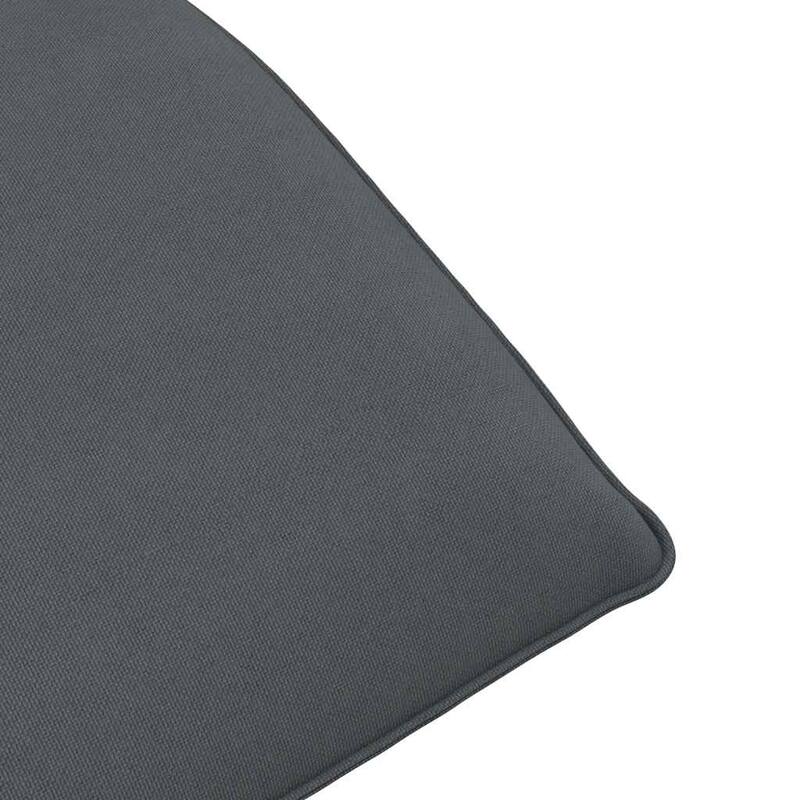 vidaXL Sun Lounger Gray Oxford fabric, metal, foam Large Collapsible - 21.3 x 68.9 x 3.3 in