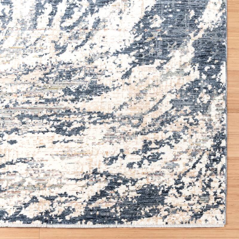 Gertmenian Damita Polypropylene High-Low Fringe Plush Area Rug Collection