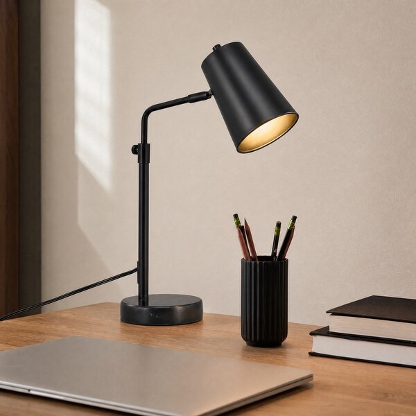 CO-Z 20-in Adjustable Desk Lamp with Marble Base - On Sale - Bed