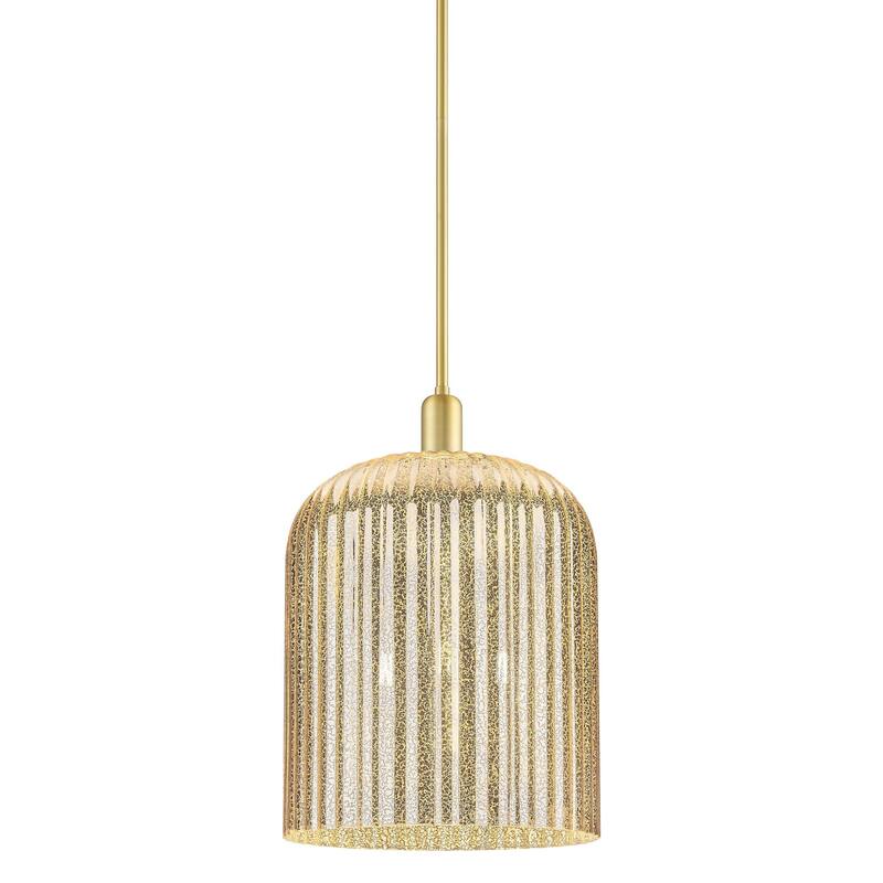 Innovations Lighting 716-3S-18-12 Bridal Veil Pendant Bridal Veil 3 - Satin Gold / Mercury