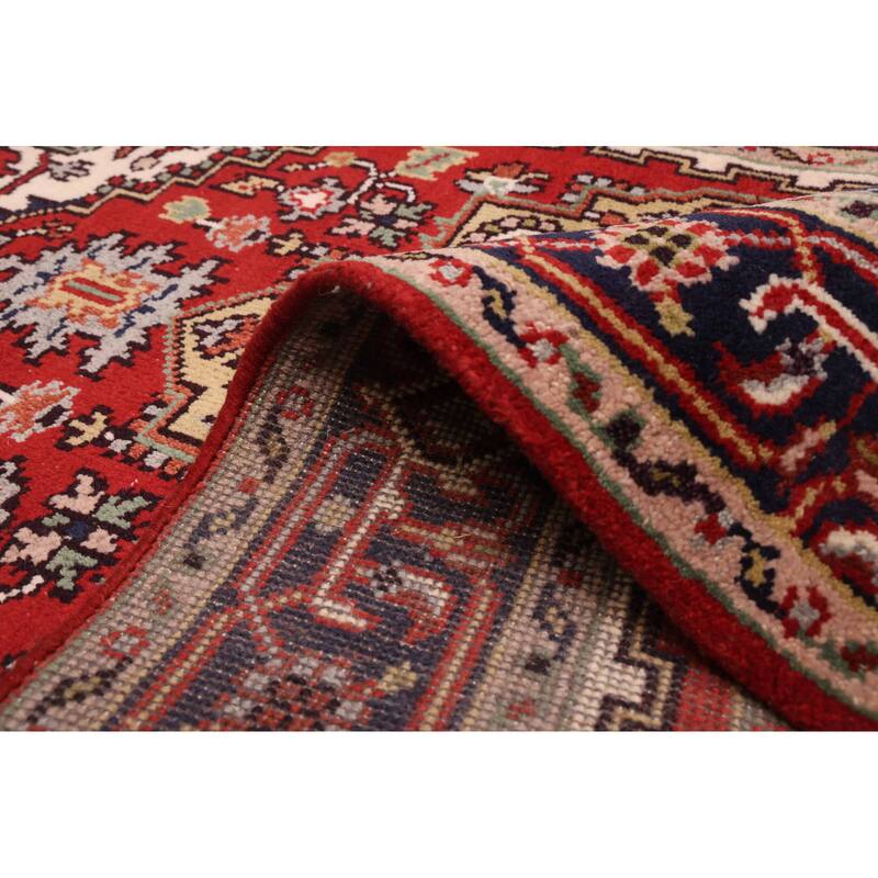 ECARPETGALLERY Hand-knotted Serapi Heritage Red Wool Rug - 4'0 x 5'11